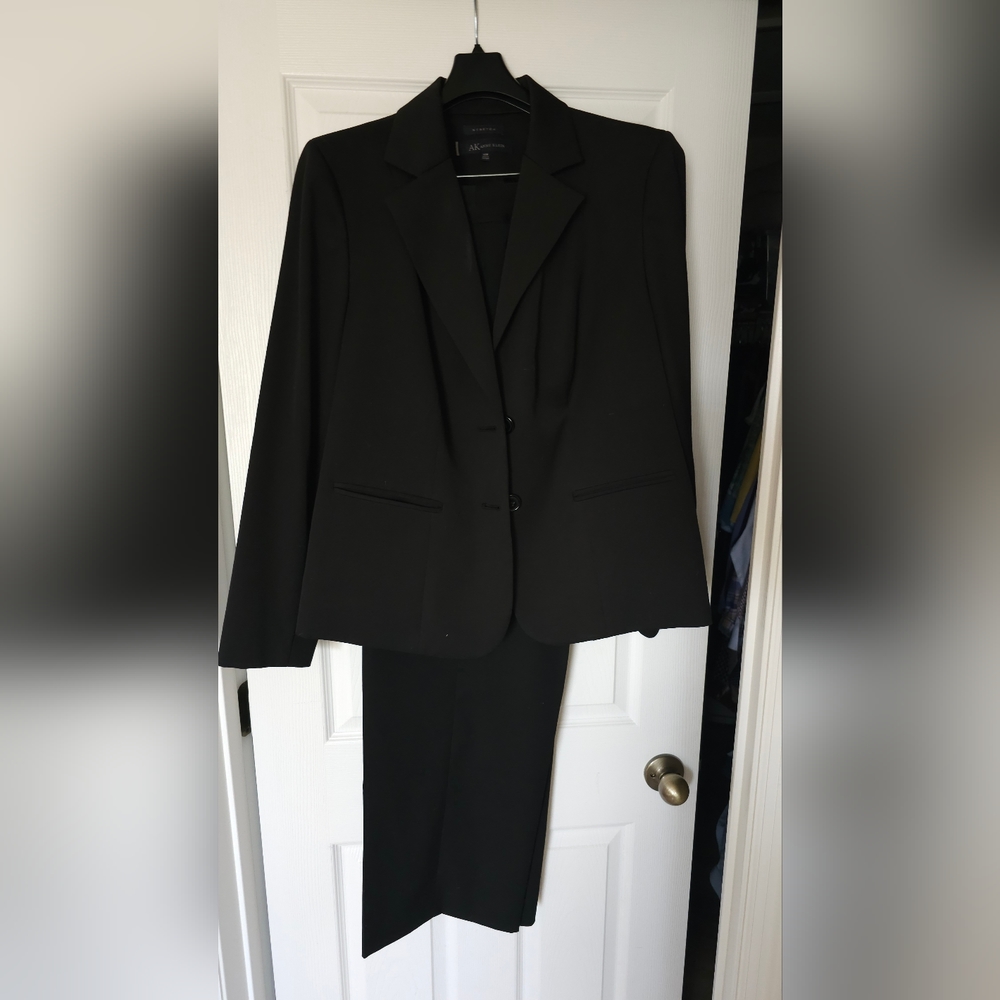 Anne Klein 2-Pc. Black Suit Set Size 16W